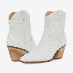 BETSY JOHNSON RHINESTONE BOOTS